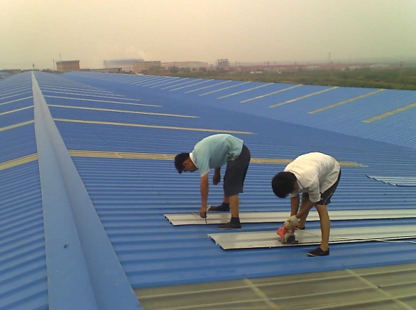 鋼結構工程之鐵瓦搭建更換
